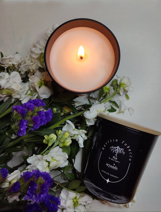 αρωματικό κερί  Vanilla Tobacco 200ml ft. agathi adornments